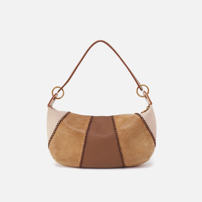 Opal Mini Shoulder In Pebbled Leather - Timber Brown