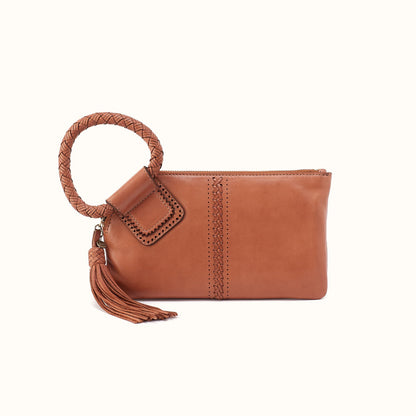 Sable Wristlet in Washed Leather - Harvest Wheat