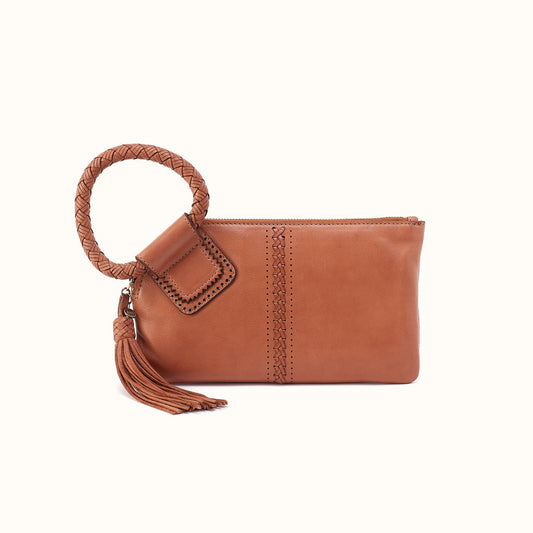 Sable Wristlet in Washed Leather - Harvest Wheat