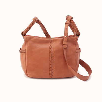 Sheila Crossbody In Washed Leather - Harvest Wheat