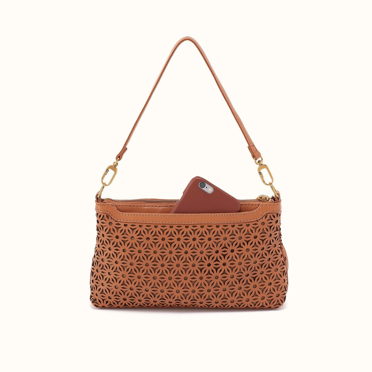 Darcy Crossbody in Sun-Perf Leather - Canyon Petal
