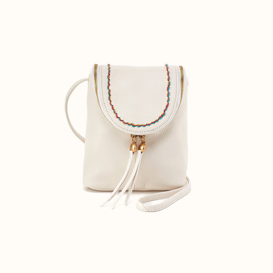 Fern Crossbody in Pebbled Leather - Coastal Cloud