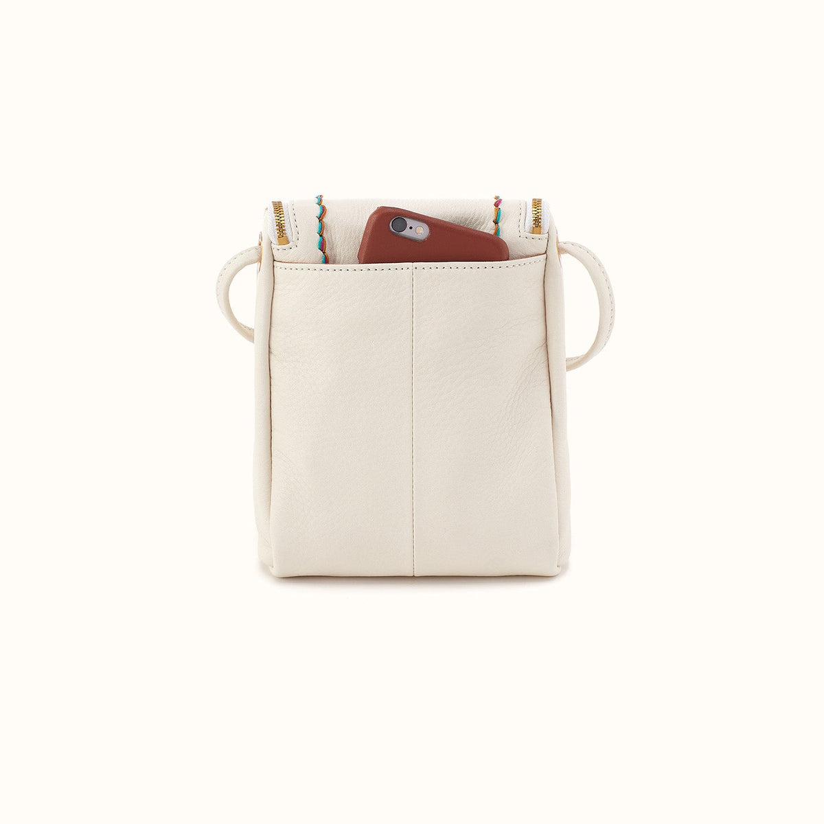 Fern Crossbody in Pebbled Leather - Coastal Cloud