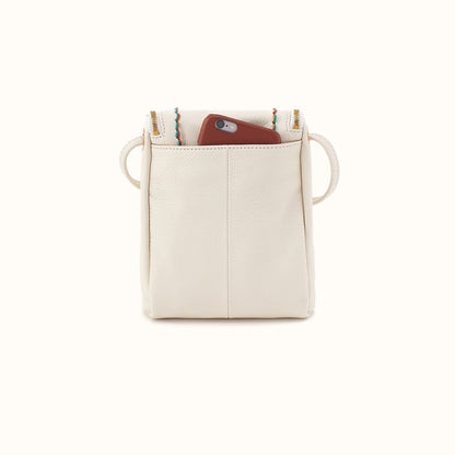 Fern Crossbody in Pebbled Leather - Coastal Cloud