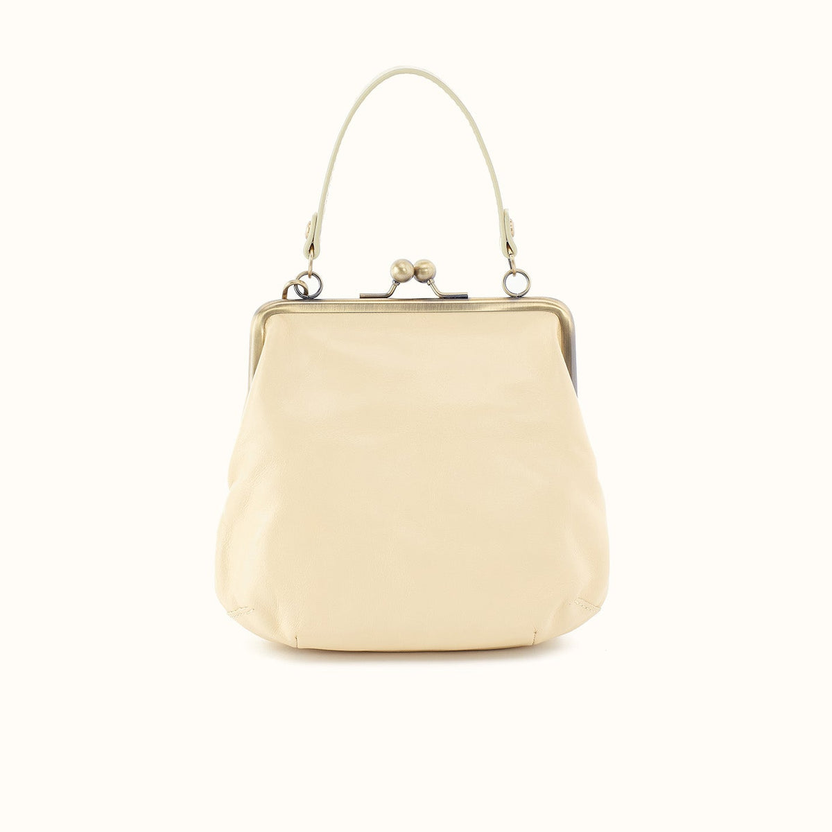 Alba Crossbody in Polished Leather - Butter Yellow