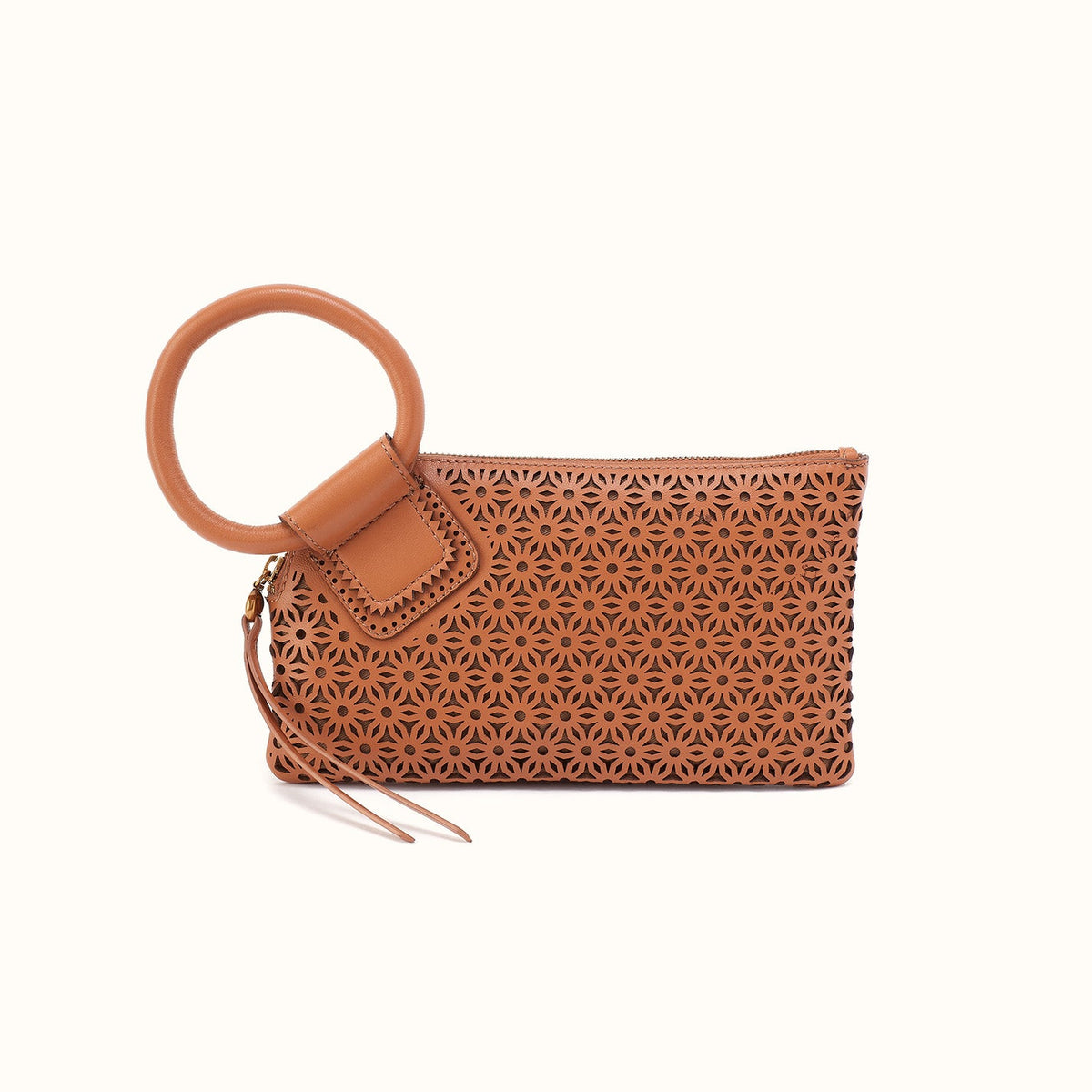 Sable Wristlet in Sun-Perf Leather - Canyon Petal