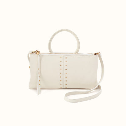 Sable Crossbody in Pebbled Leather - Coastal Cloud