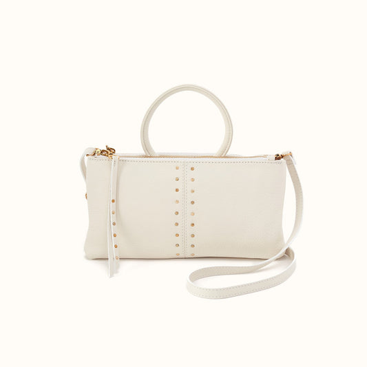 Sable Crossbody in Pebbled Leather - Coastal Cloud