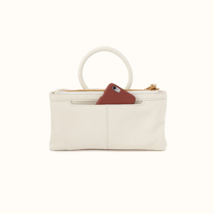 Sable Crossbody in Pebbled Leather - Coastal Cloud