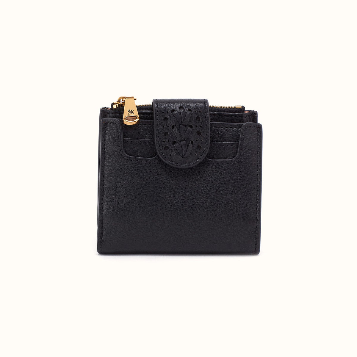 Dunn Mini Wallet In Pebbled Leather - Black
