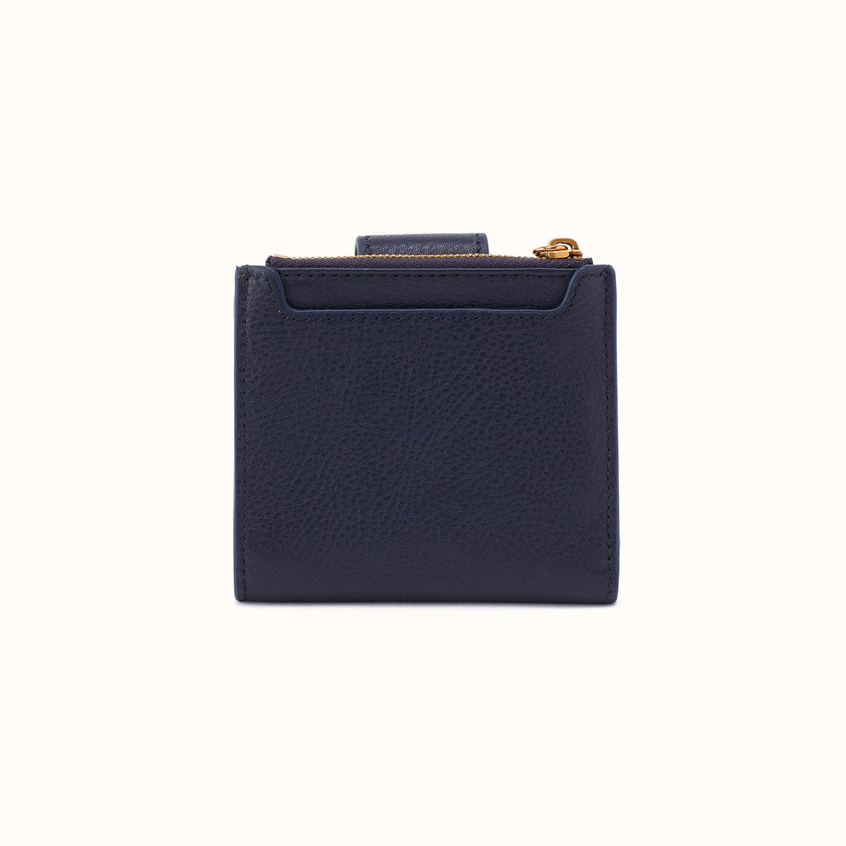 Dunn Mini Wallet In Pebbled Leather - Ink Navy