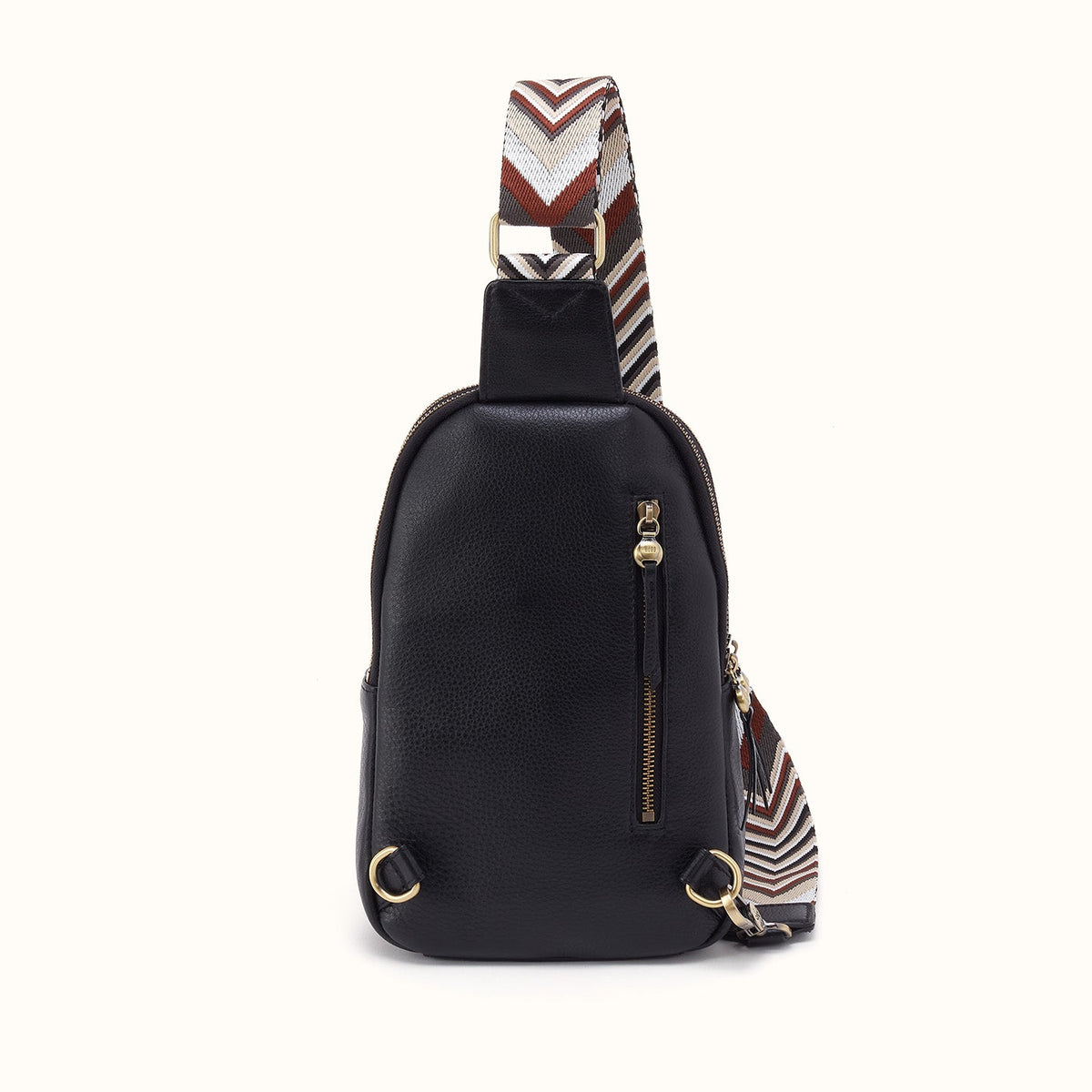 Cass Sling in Pebbled Leather - Black