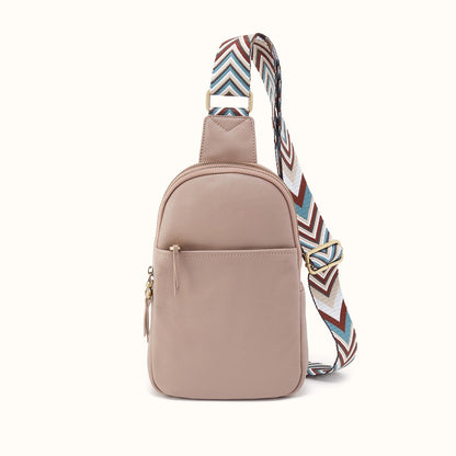 Cass Sling in Pebbled Leather - Warm Adobe