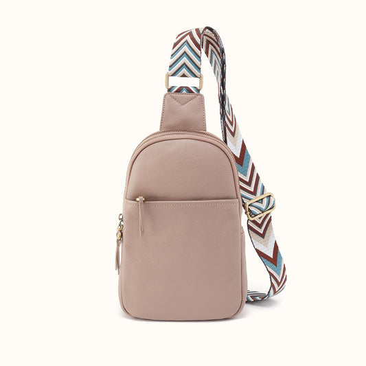 Cass Sling in Pebbled Leather - Warm Adobe