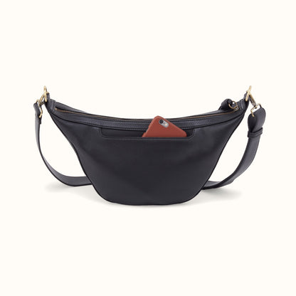 Carmen Sling In Pebbled Leather - Black