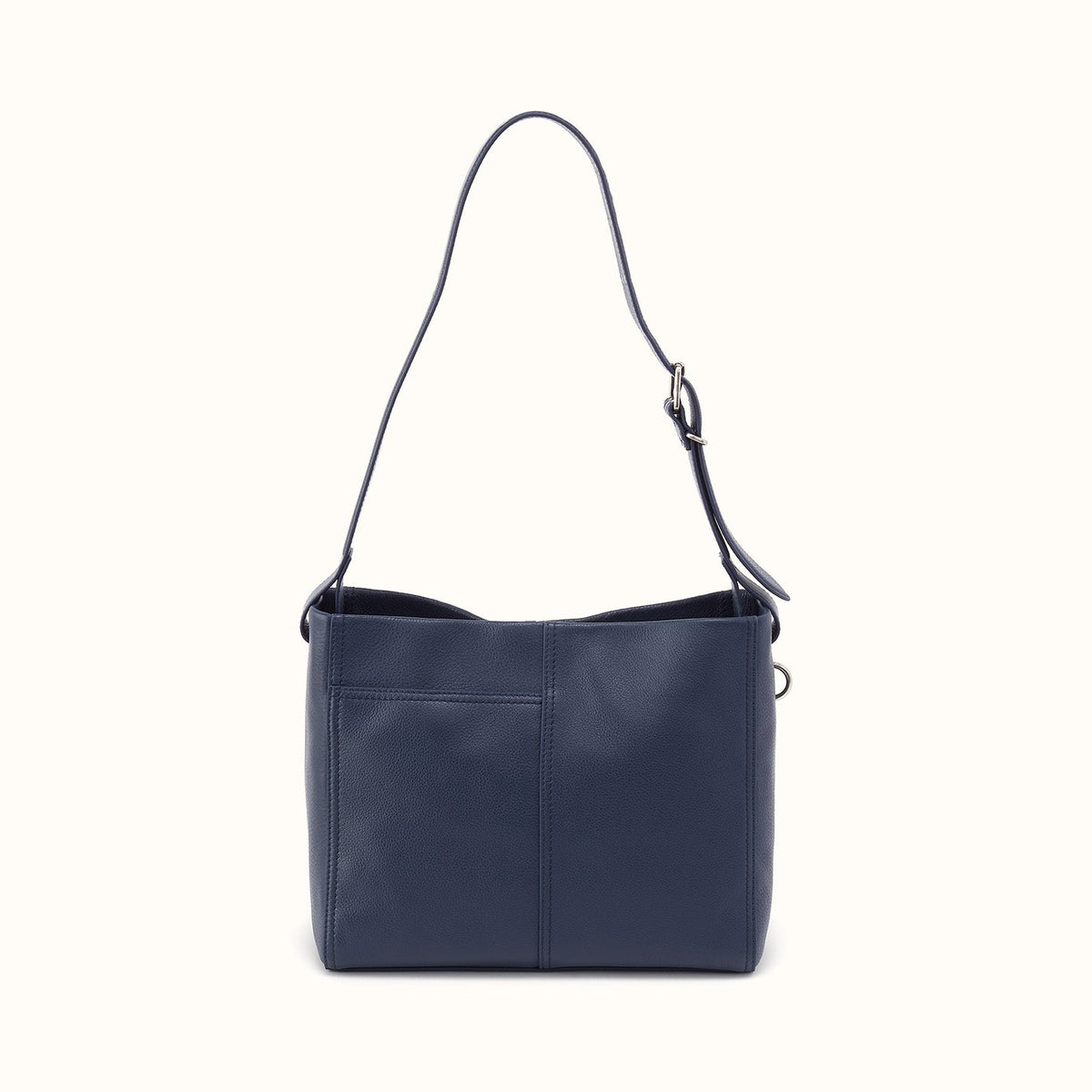 Render Shoulder Bag In Pebbled Leather - Ink Navy
