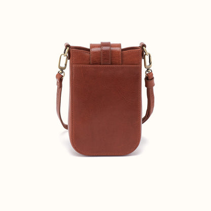 Expedition Phone Crossbody in Patina Leather - Pecan Ridge