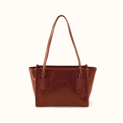 Expedition Small Tote in Patina Leather - Pecan Ridge