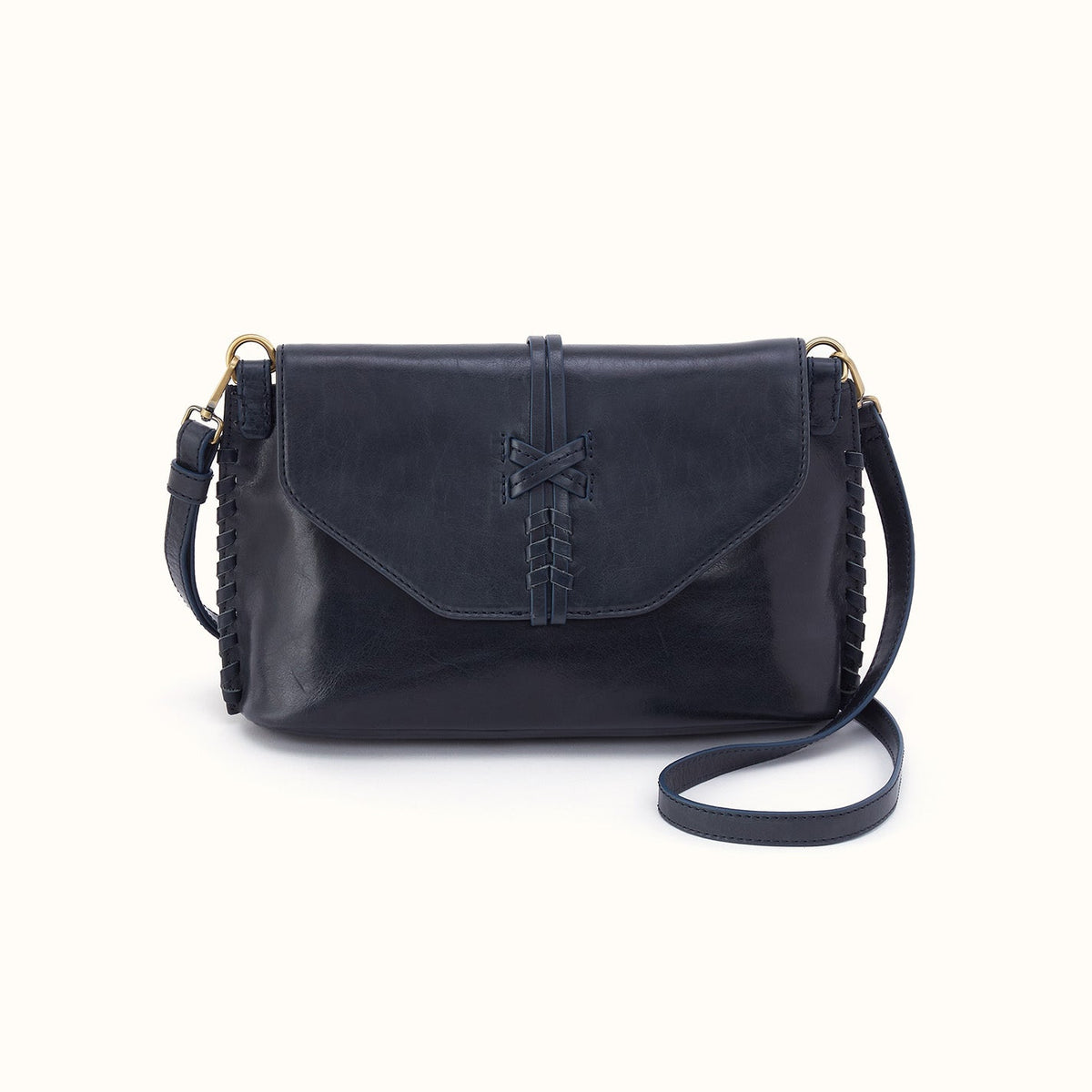 Expedition Shoulder Crossbody in Patina Leather - Navy Horizon