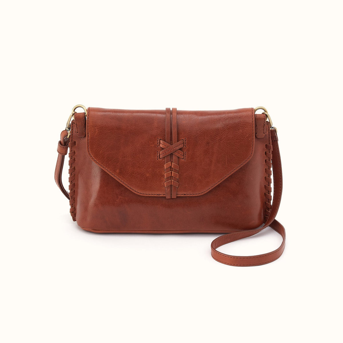 Expedition Shoulder Crossbody in Patina Leather - Pecan Ridge