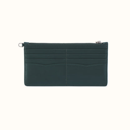 Carte Travel Wallet In Suede Leather - Pine Needle