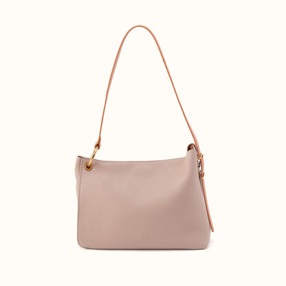Rayna Shoulder Bag In Double-Faced Leather - Warm Adobe