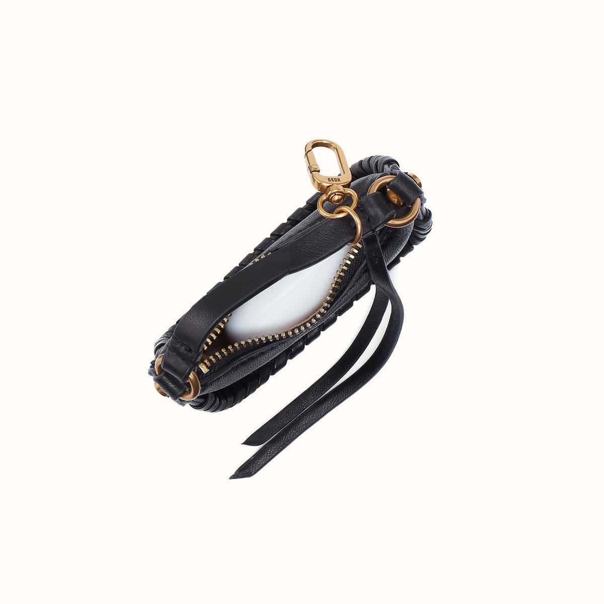 Mia Micro Charm In Smooth Leather - Black