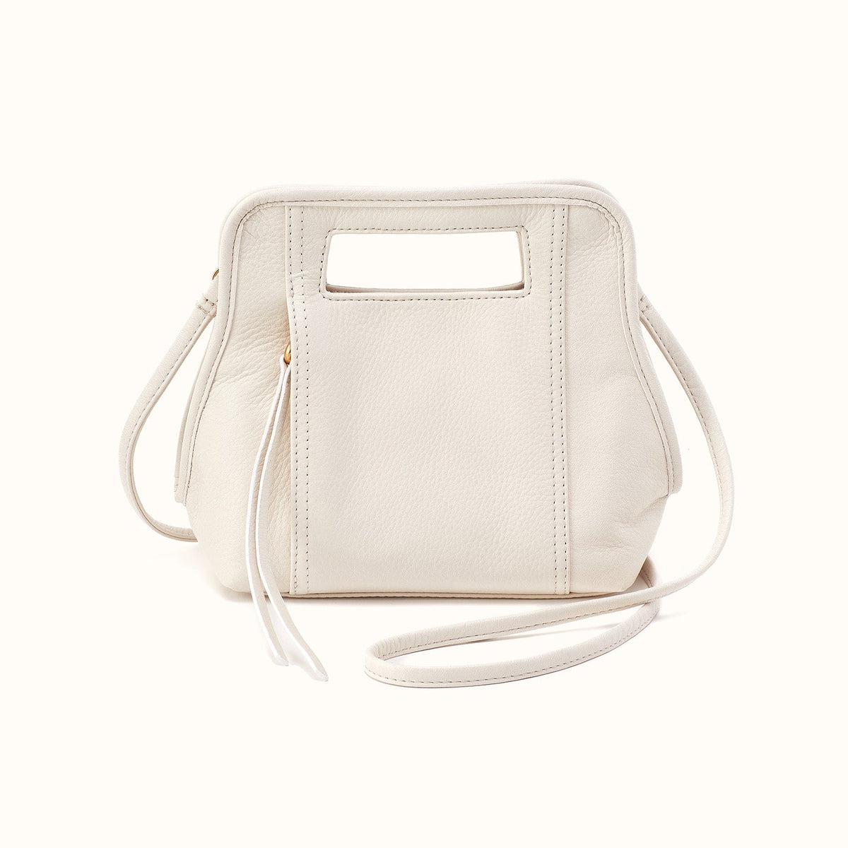 Ace Crossbody in Pebbled Leather - Coastal Cloud