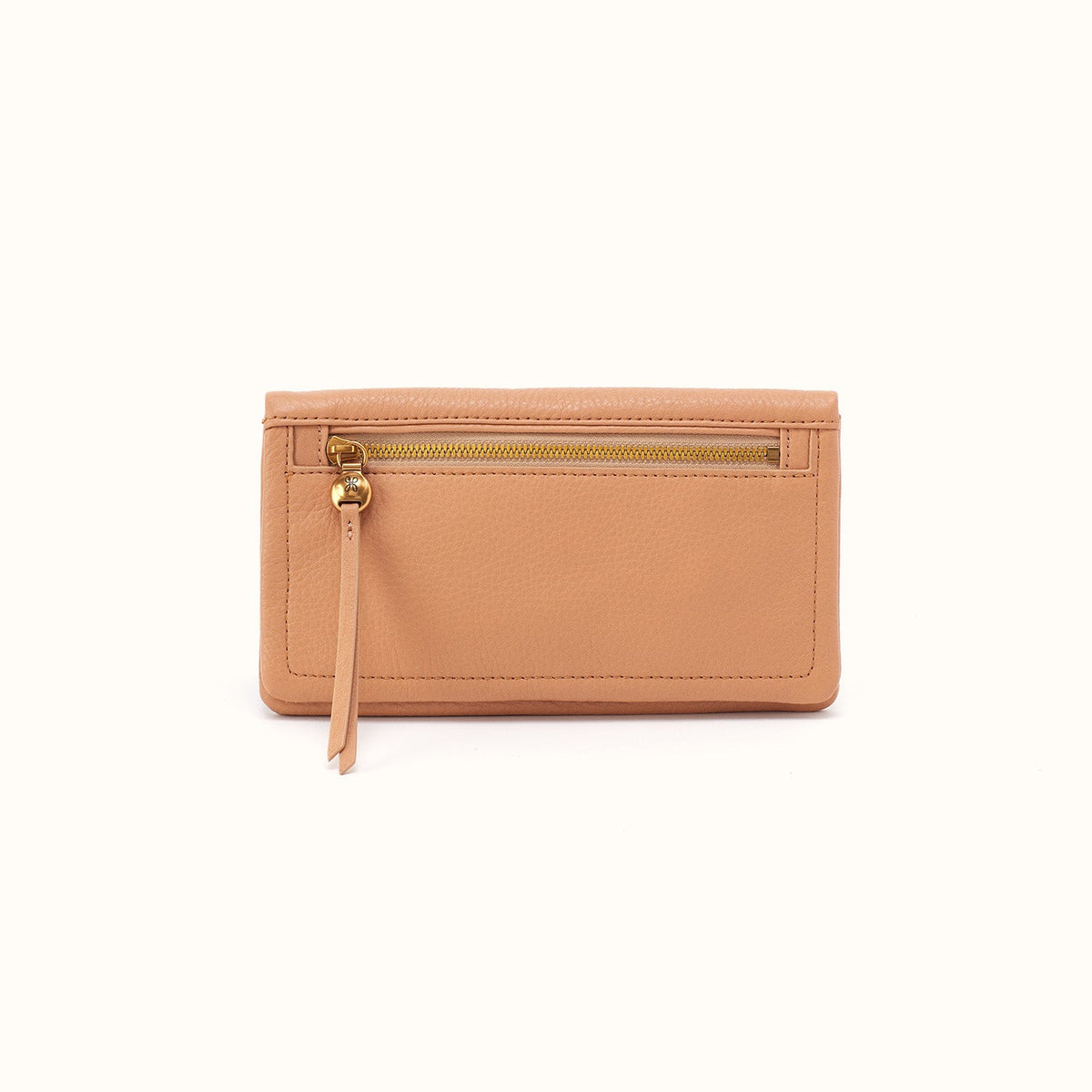 Lumen Continental Wallet in Pebbled Leather - Sandstorm