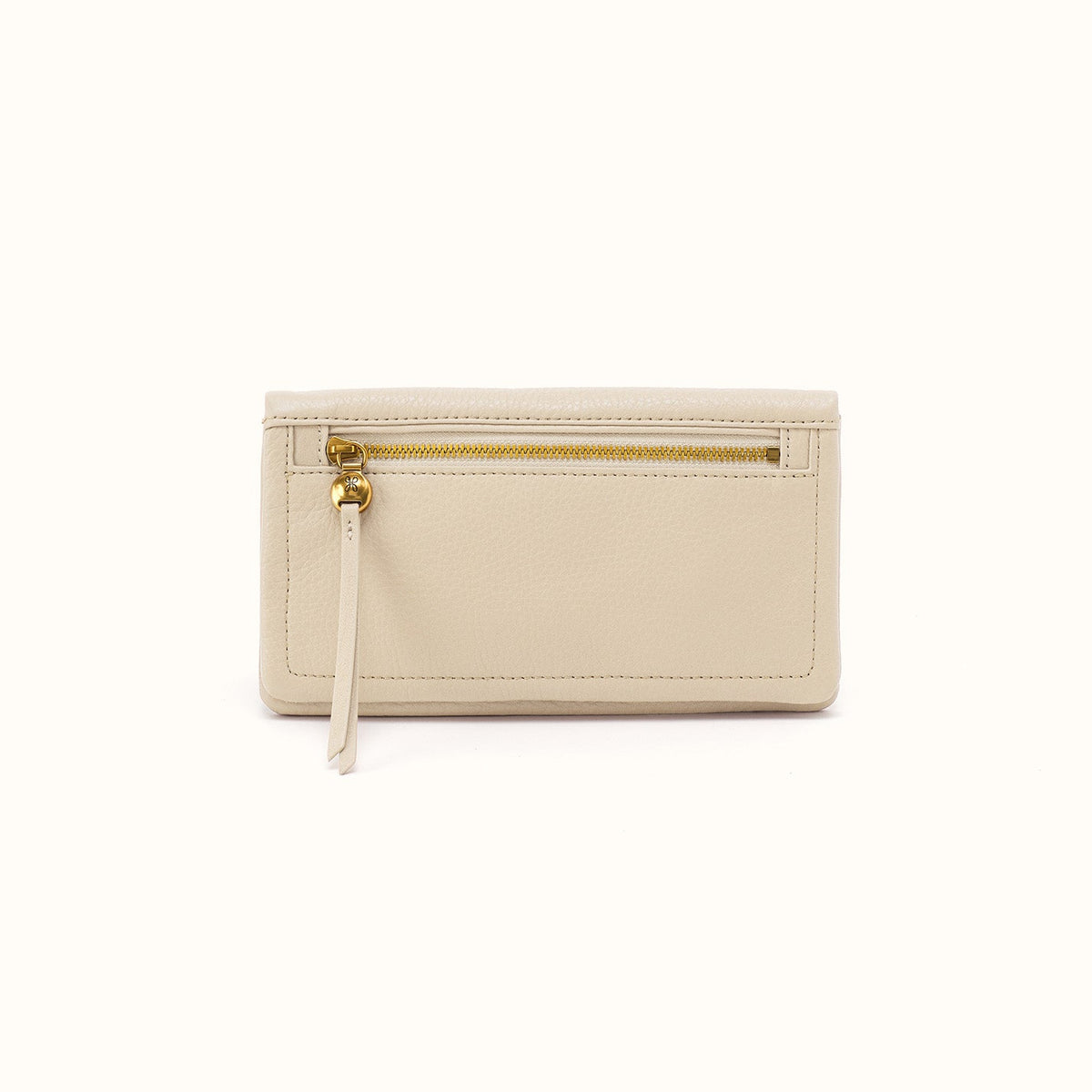Lumen Continental Wallet In Pebbled Leather - Birch
