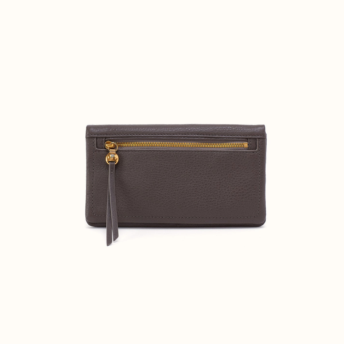 Lumen Continental Wallet In Pebbled Leather - Hearthstone