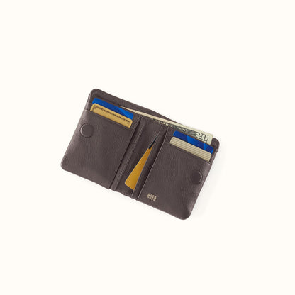 Lumen Mini Wallet In Pebbled Leather - Hearthstone