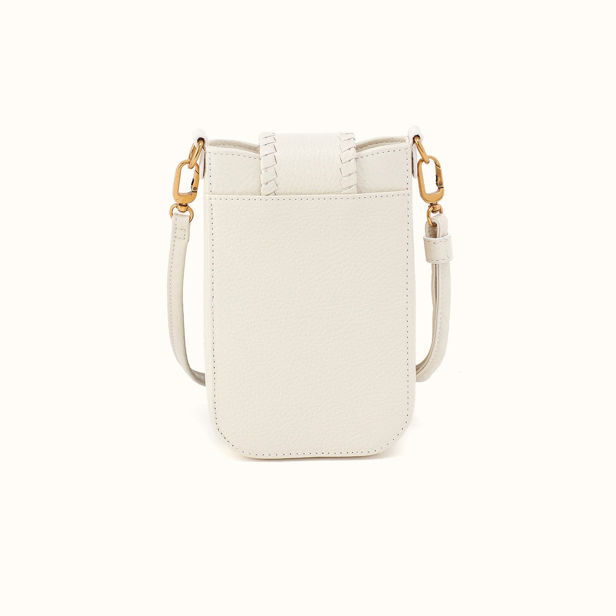 Expedition Phone Crossbody in Pebbled Leather - Coastal Cloud