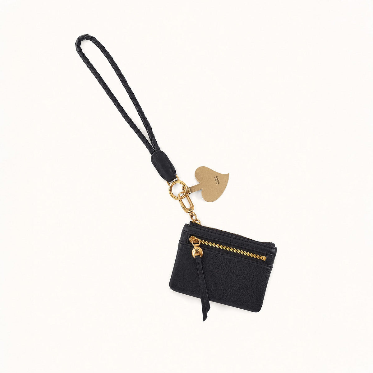 Lasso Phone Wristlet In Pebbled Leather - Black