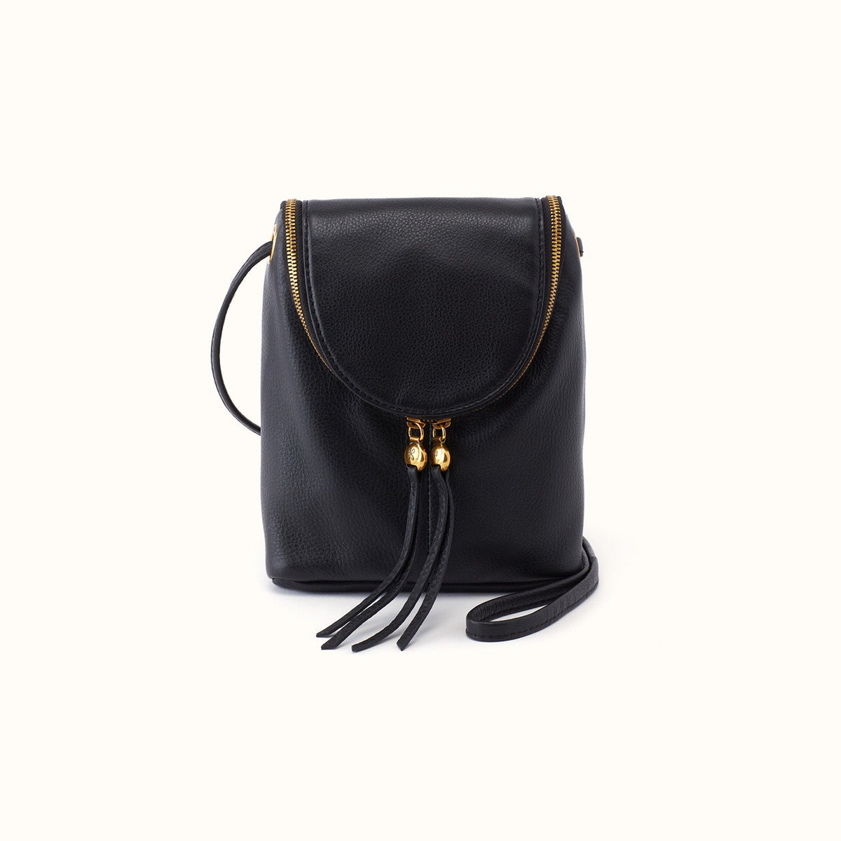 Fern Crossbody in Pebbled Leather - Black