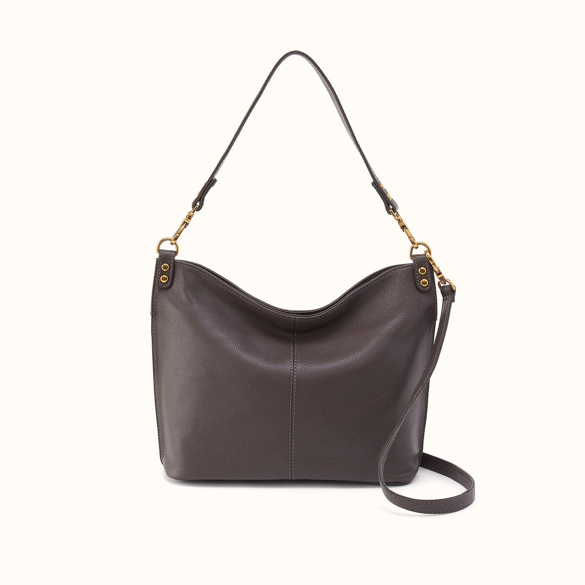 Pier Shoulder Bag In Pebbled Leather - Hearthstone