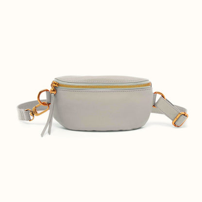 Fern Belt Bag In Pebbled Leather - Taupe
