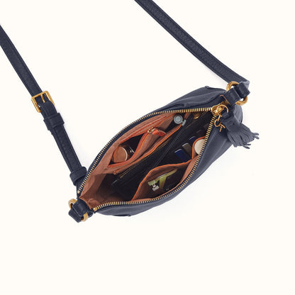 Lexi Crossbody In Pebbled Leather - Ink Navy