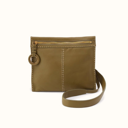 Austin Medium Crossbody In Pebbled Leather - Sunlit Sage