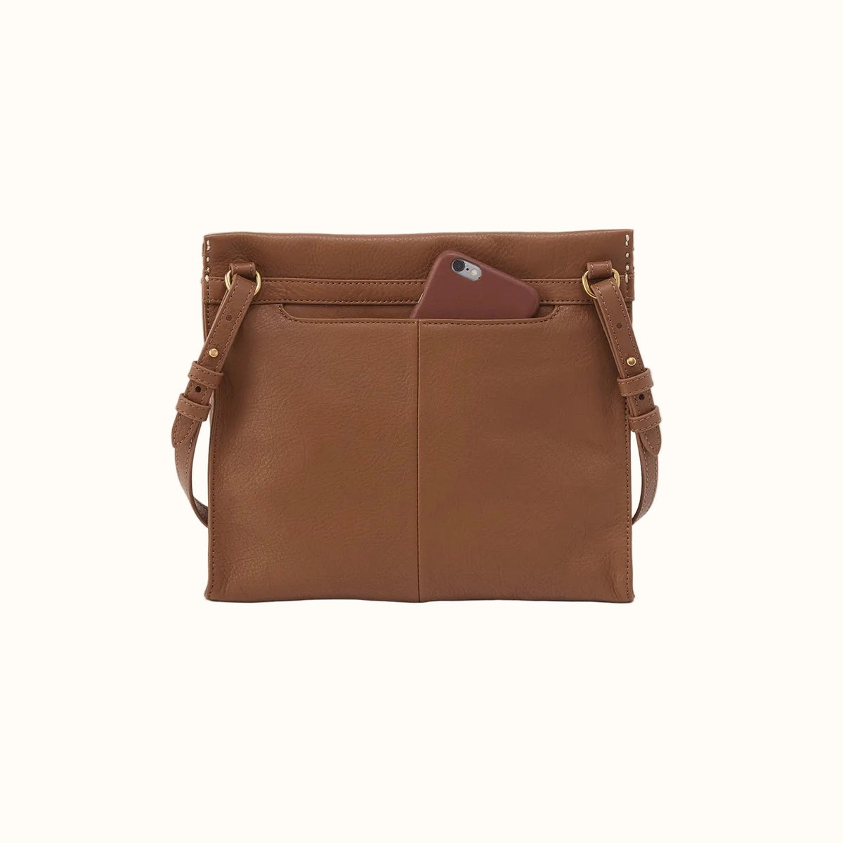 Austin Medium Crossbody In Pebbled Leather - Timber Brown