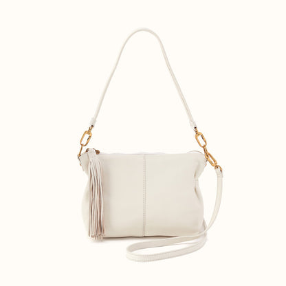 Kori Crossbody Shoulder in Pebbled Leather - Coastal Cloud