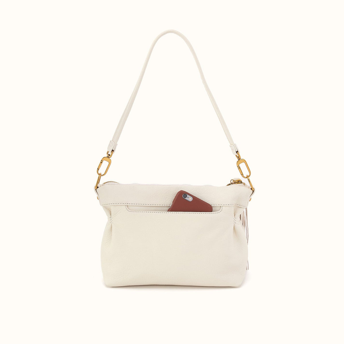 Kori Crossbody Shoulder in Pebbled Leather - Coastal Cloud