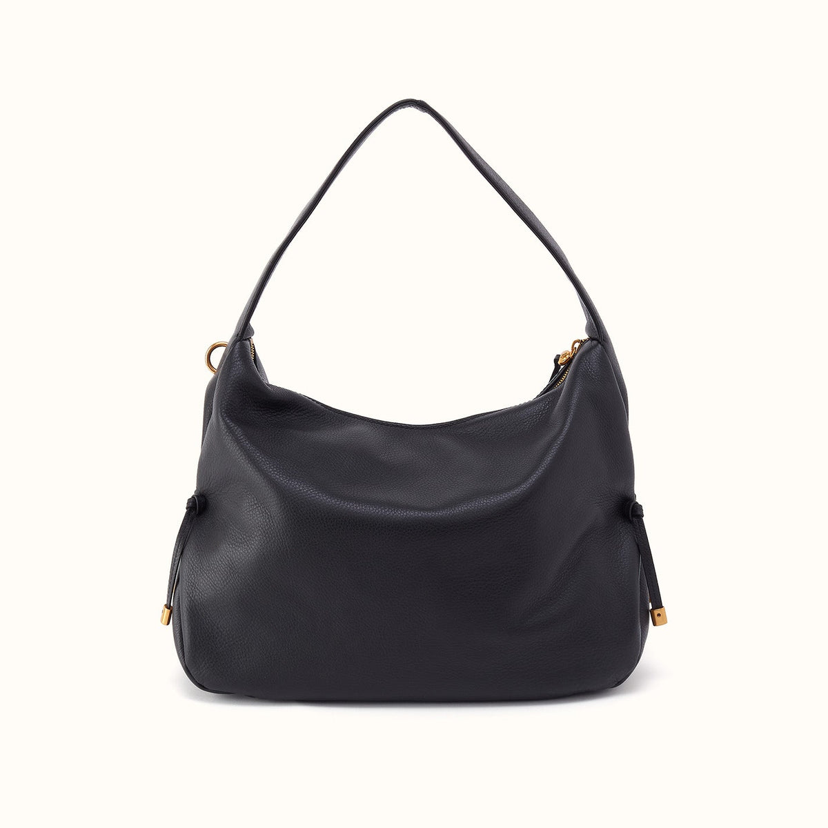 Kori Hobo In Pebbled Leather - Black