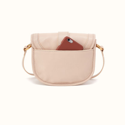 Kiva Small Crossbody In Pebbled Leather - Stonewash