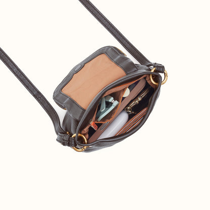 Fern Zip-Flap Crossbody In Pebbled Leather - Hearthstone