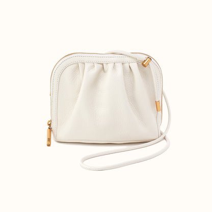 Isabelle Crossbody in Pebbled Leather - Coastal Cloud
