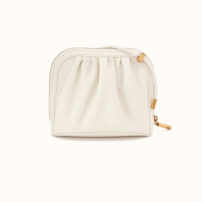 Isabelle Crossbody in Pebbled Leather - Coastal Cloud