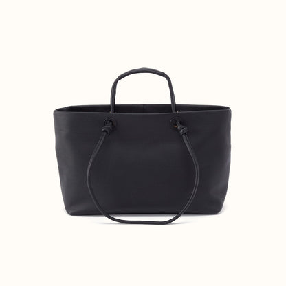 Studio Softie Tote In Pebbled Leather - Black