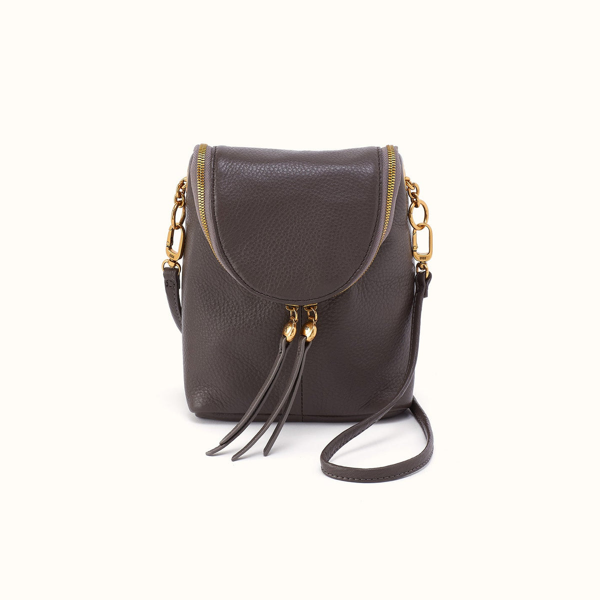 Fern Duo Crossbody In Pebbled Leather - Hearthstone