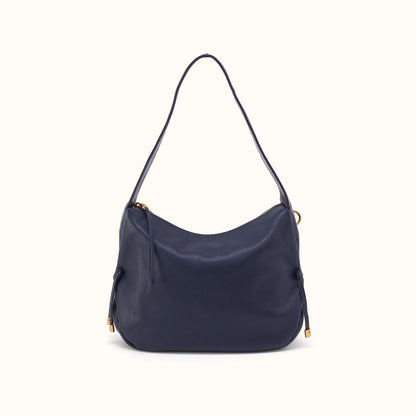 Kori Hobo Shoulder In Pebbled Leather - Ink Navy